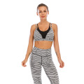 2020 Moda feminina roupas de duas peças conjunto ioga fitness alumínio personalizado algodão treino de algodão de duas peças Definir mulheres duas peças s